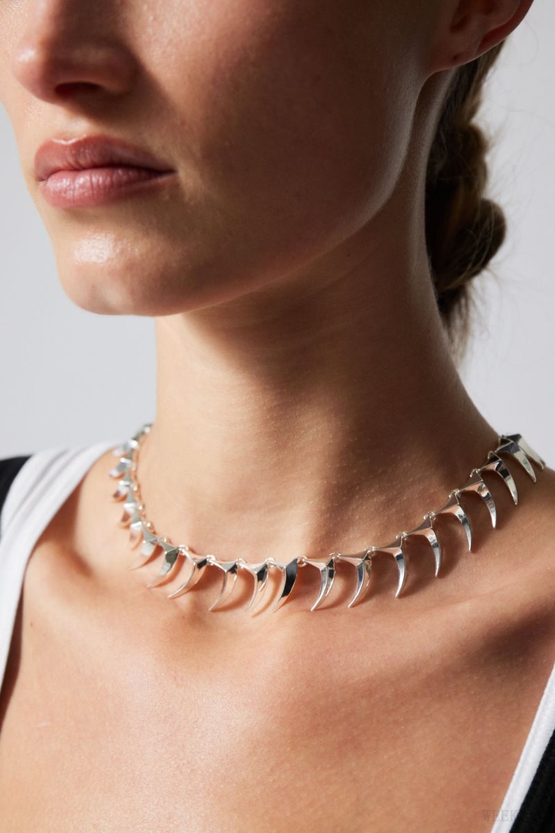 Weekday Slay Necklace ジュエリー レディース シルバー Japan | Z0Z-7328