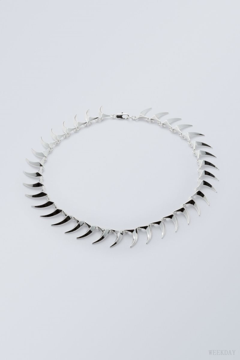 Weekday Slay Necklace ジュエリー レディース シルバー Japan | Z0Z-7328