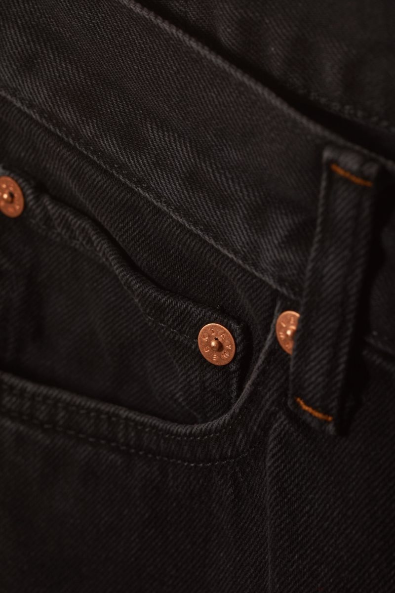Weekday Space Relaxed Denim Shorts ショートパンツ メンズ 黒 Japan | T8E-9409
