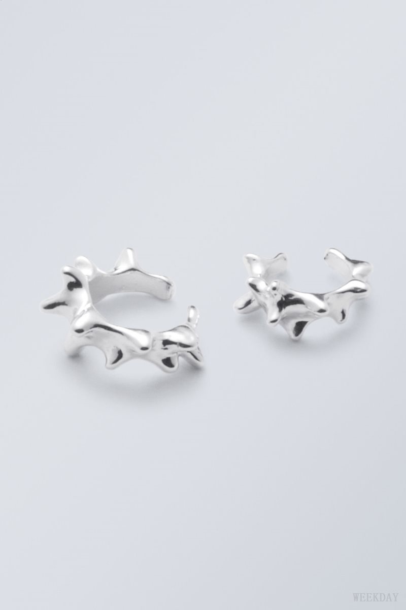 Weekday Spike Earcuffs ジュエリー レディース シルバー Japan | K0F-4426