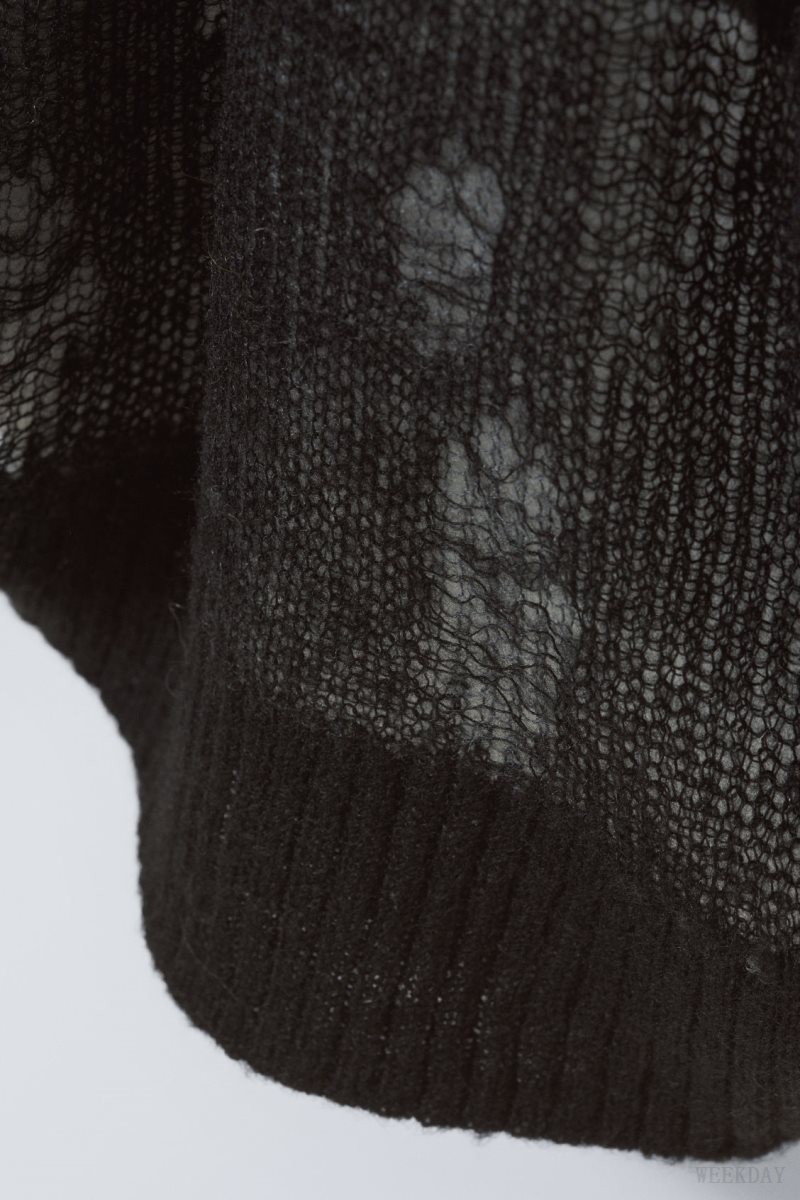 Weekday Taylor Knit Sweater セーター レディース 黒 Japan | V4W-8039