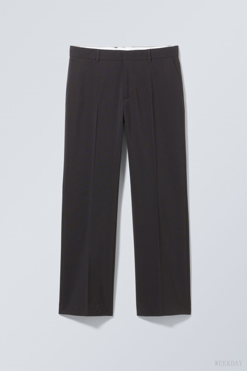 Weekday Travis Low Waist Suit Trousers ズボン メンズ 黒 Japan | T7R-8434