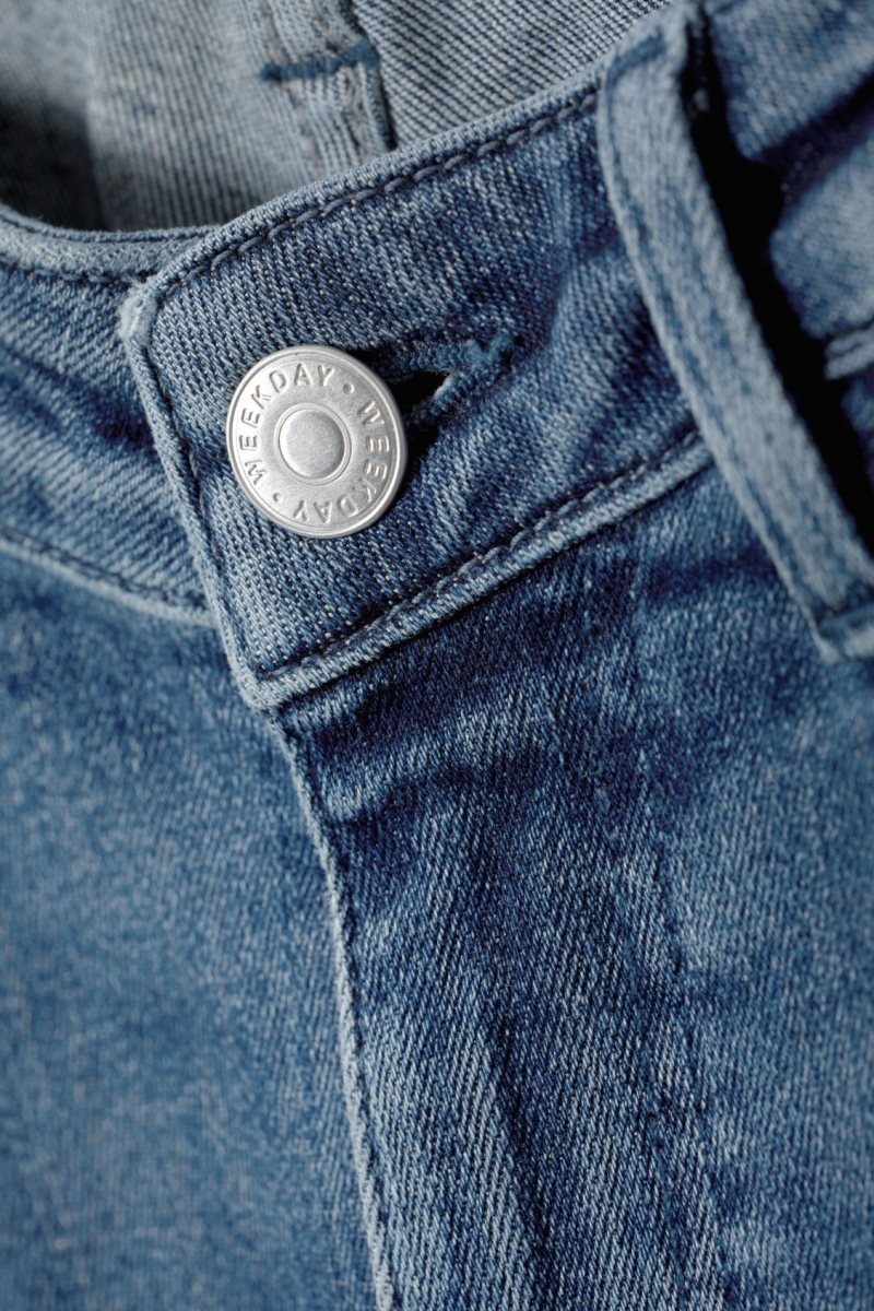 Weekday Twig Curve ミッドカット 真っ直ぐ Jeans デニム レディース 深い青 Japan | I1K-8978