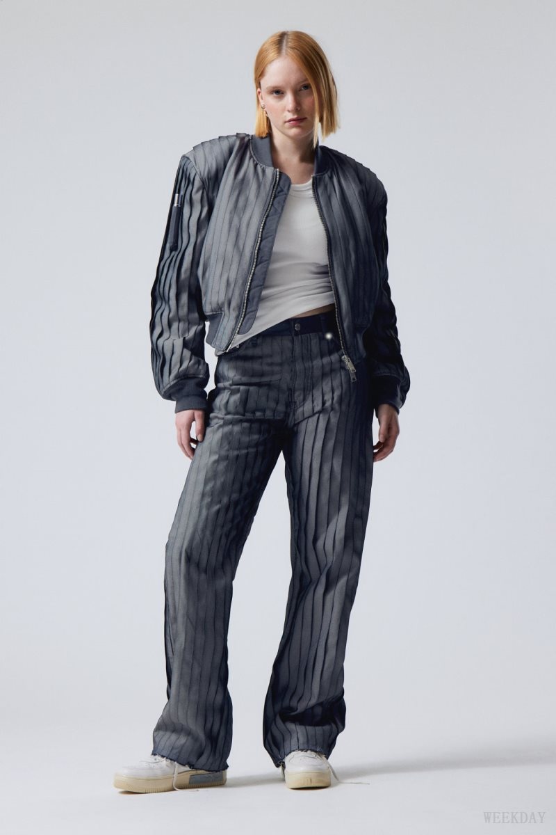 Weekday Unifrom™ + Weekday Limited Edition Stripe Jeans デニム メンズ 暗青 Japan | J7L-0789