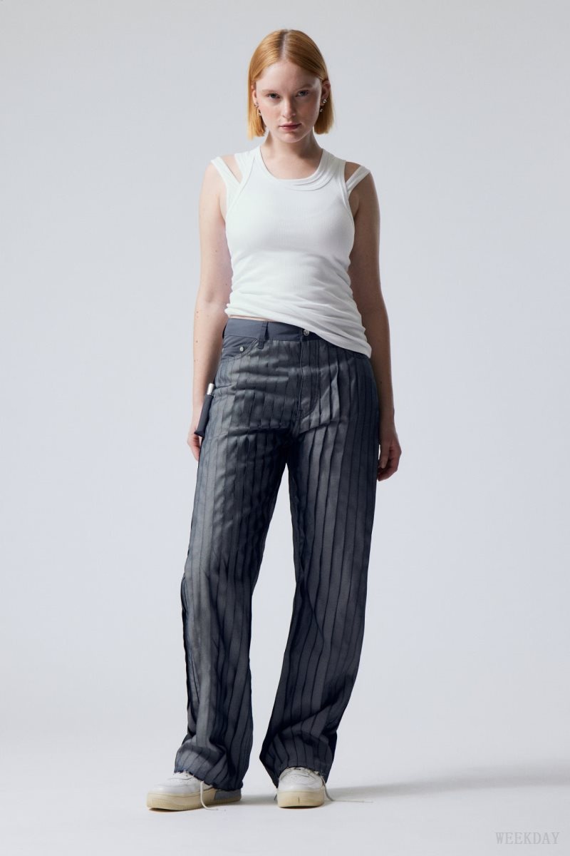 Weekday Unifrom™ + Weekday Limited Edition Stripe Jeans デニム メンズ 暗青 Japan | J7L-0789