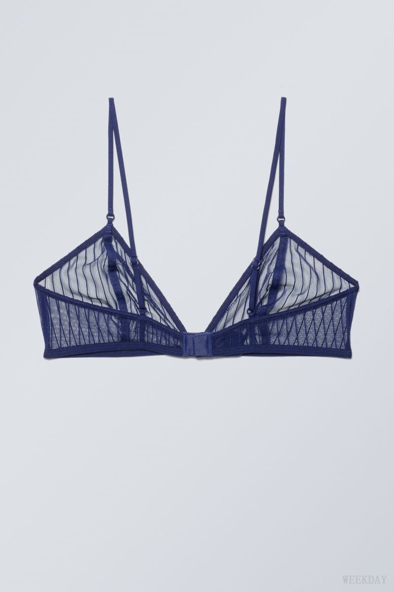 Weekday Zelda レース Bralette Bralette レディース ネイビー Japan | K8A-4706