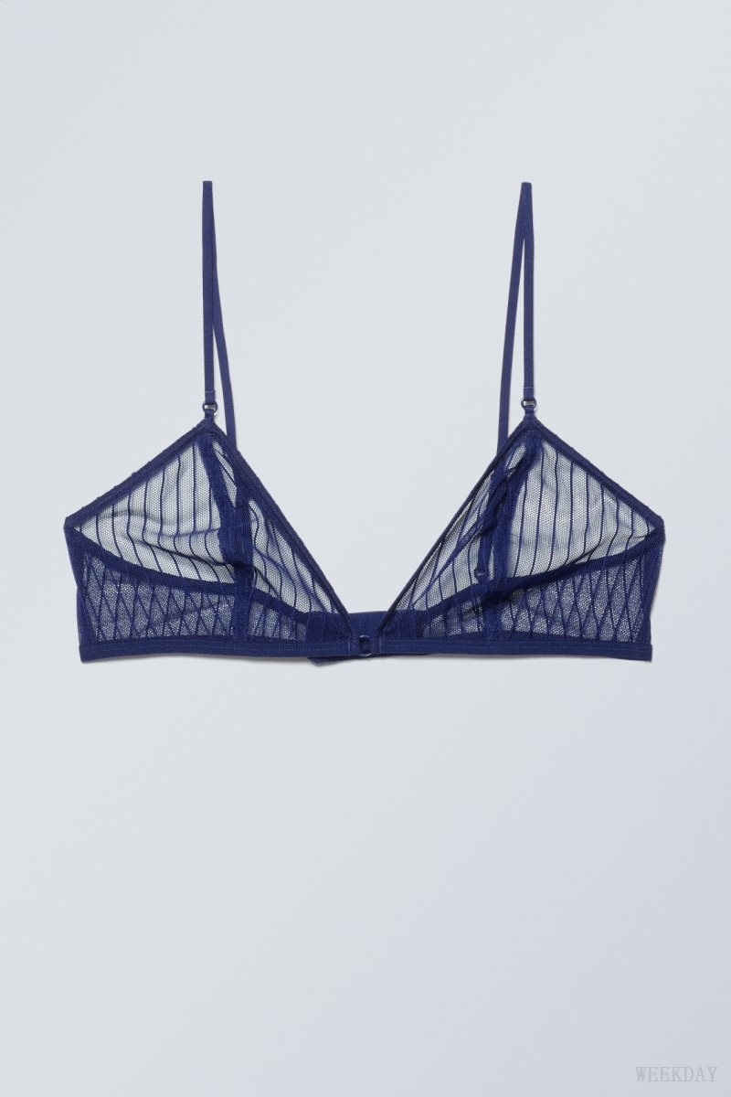 Weekday Zelda レース Bralette Bralette レディース ネイビー Japan | K8A-4706