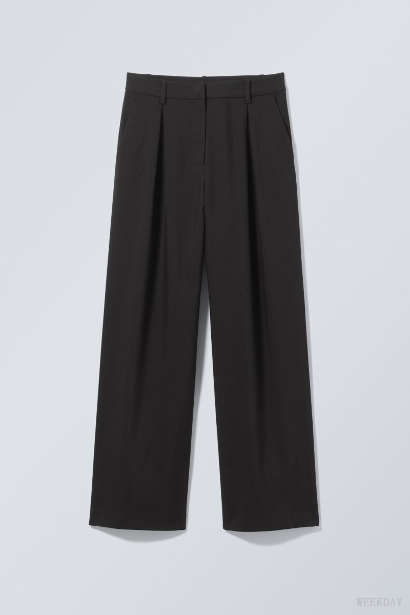 Weekday Zia Suit Trousers ズボン レディース 黒 Japan | F6P-1932
