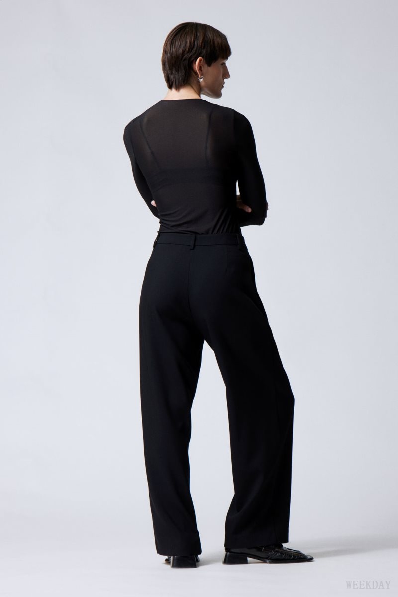 Weekday Zia Suit Trousers ズボン レディース 黒 Japan | F6P-1932
